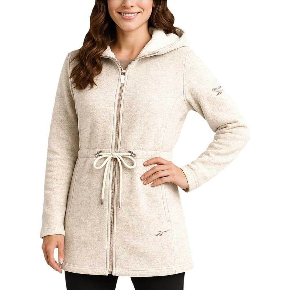 Women's Fleece Jacket Lightweight Sherpa Lined Hood Zip Up Pockets Casual